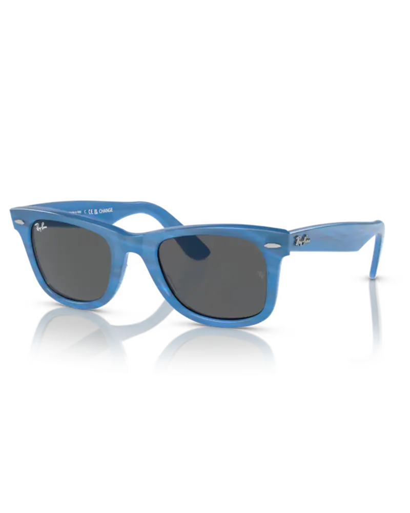 Original Wayfarer Change Sunglasses – Photo-Printed Blue Striped Lens Option