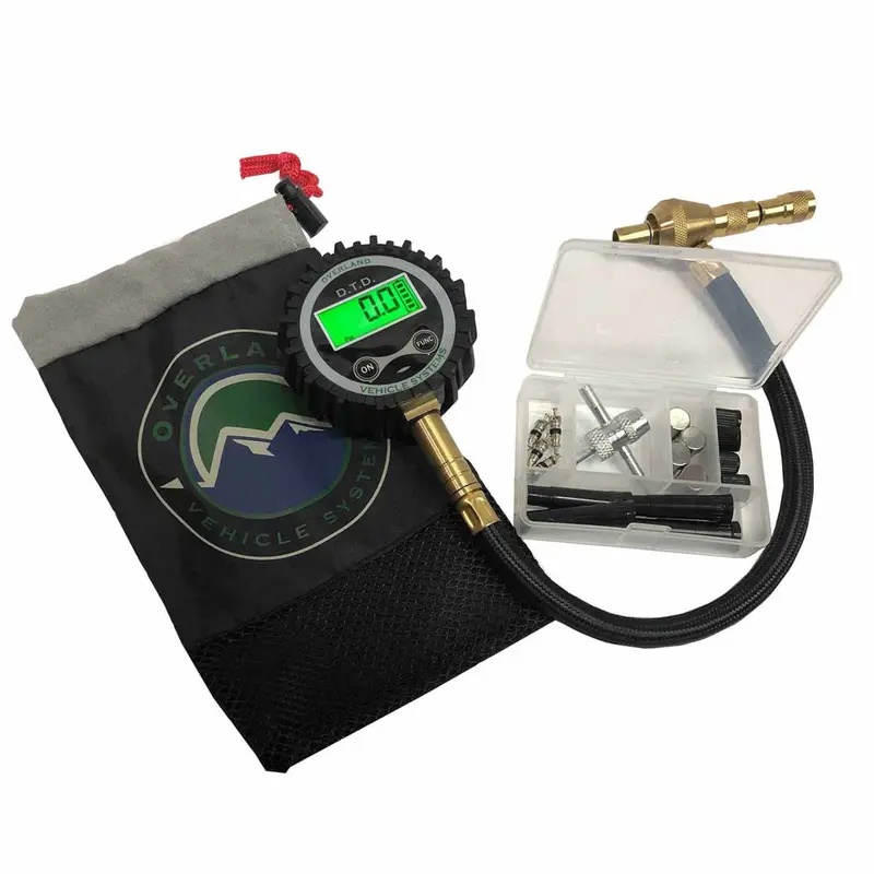 Overland Vehicle Systems Digital Tire Deflator with Pressure Valve Set