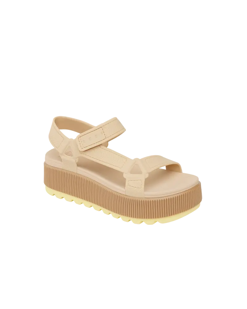 Pale Banana Water Rem Higher Adjustable Sandal
