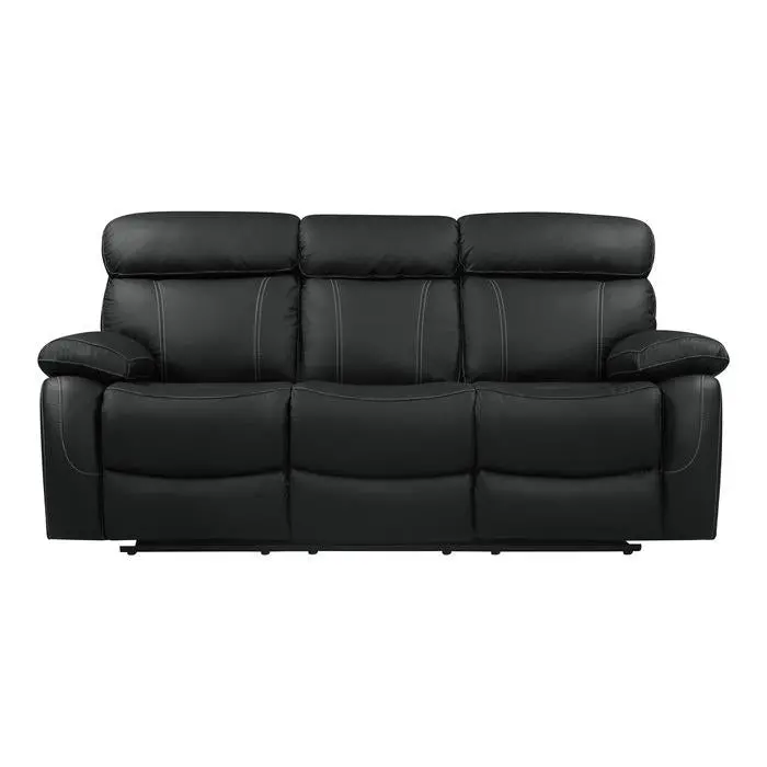 Pendu Black Double Power Reclining Sofa – Model 8326BLK-3