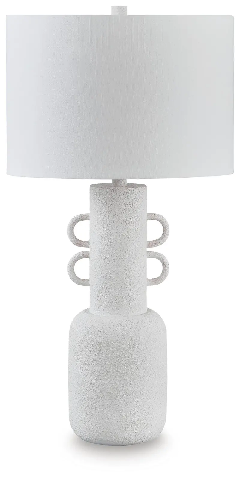 Perringhill Ceramic Table Lamp – Matte Black Base with Linen Shade