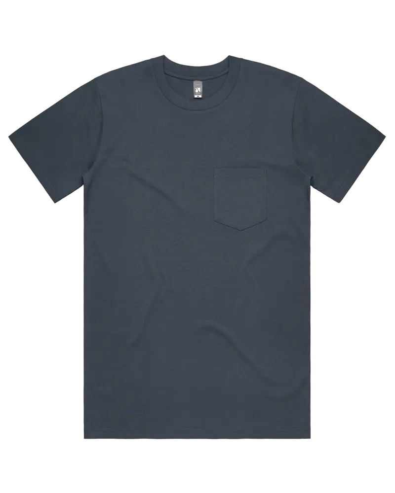 Petrol Blue Pocket Detail Classic T-Shirt
