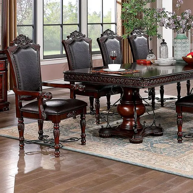 Picardy Solid Wood Dining Table – Extendable Rustic Dining Surface