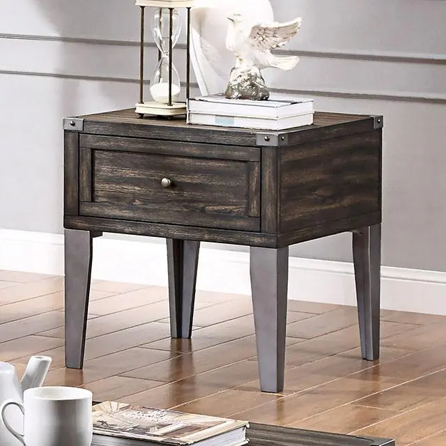 Piedmont Compact End Table – Rustic-Chic Wooden Nightstand Alternative