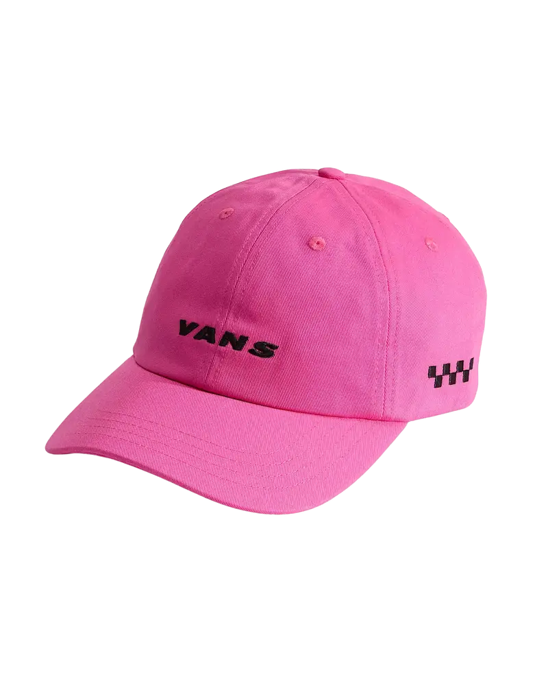 Pink Fizz Check Side Curved-Bill Jockey Cap