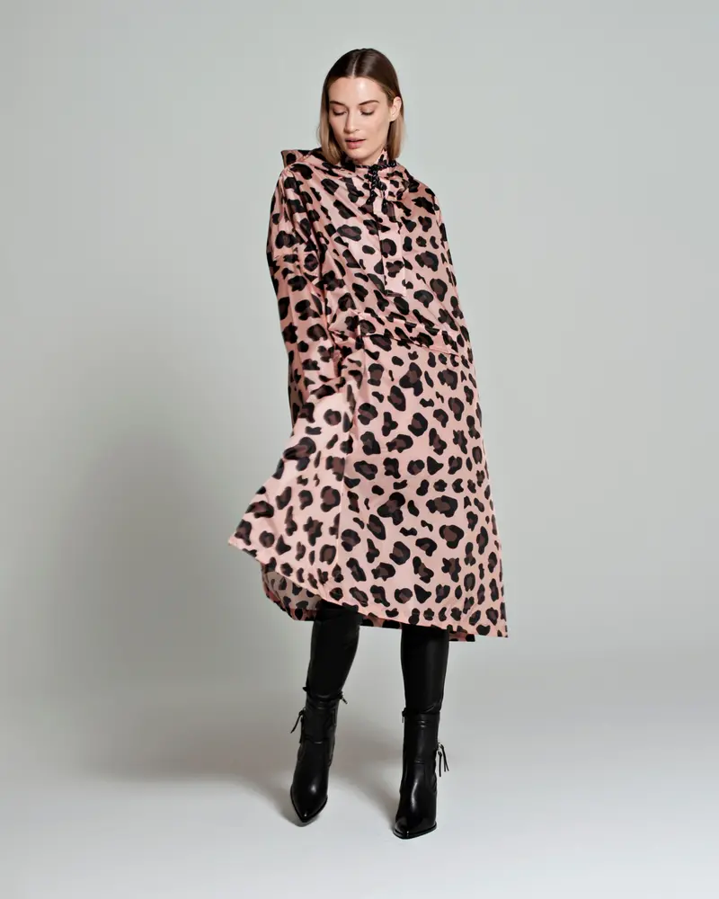 Pink Panther–Themed Rain Poncho