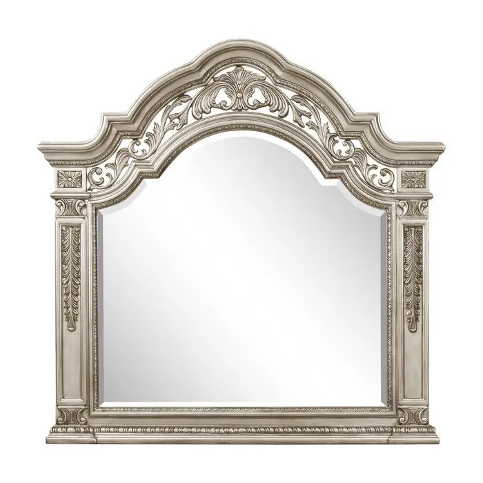 Platinum Gold Catalonia Wall Mirror with Elegant Frame (1824PG-6)
