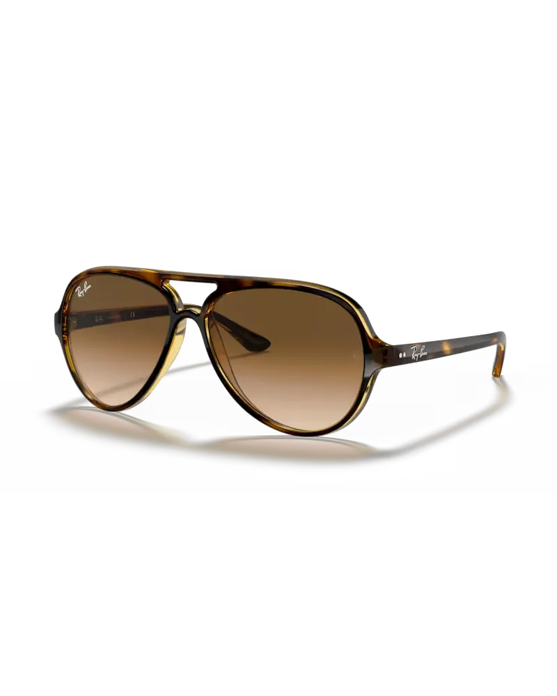 Polished Light Havana and Light Brown Gradient Cats 5000 Sunglasses