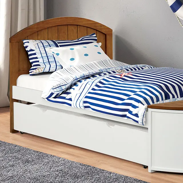 Poseidon Twin-Size Captain Bed – Panel Headboard Design