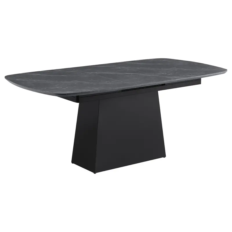 Potero Extendable Rectangular Dining Table with Solid Wood Top