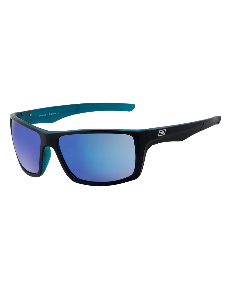 Primp Polarized Sunglasses – Matte Black Frame with Grey-Blue Crystal Lens