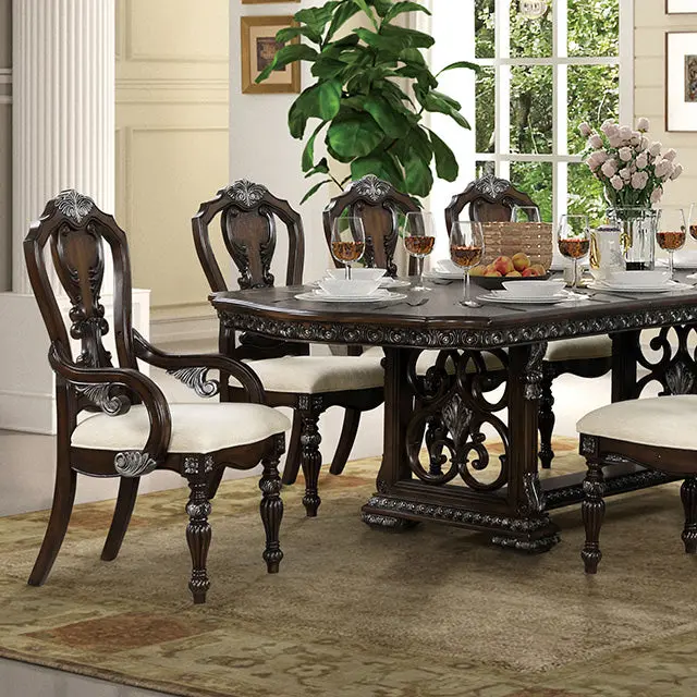 Promenade Extendable Dining Table – Solid Wood Top