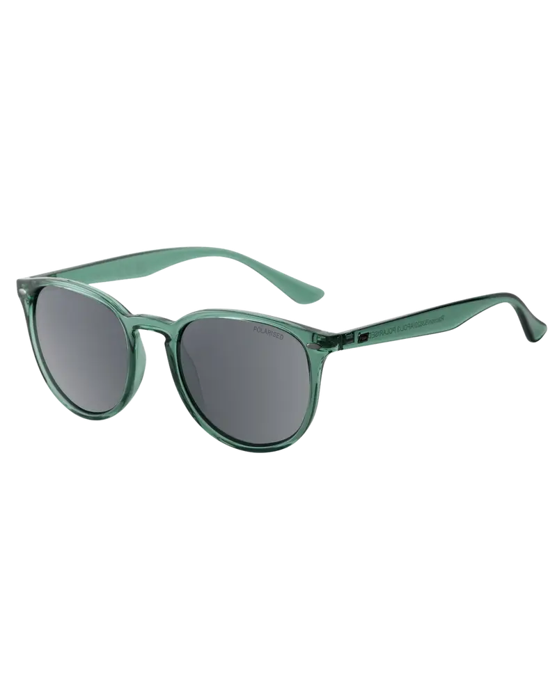 Racoon Polarized Sunglasses – Crystal Light Green & Grey Lens