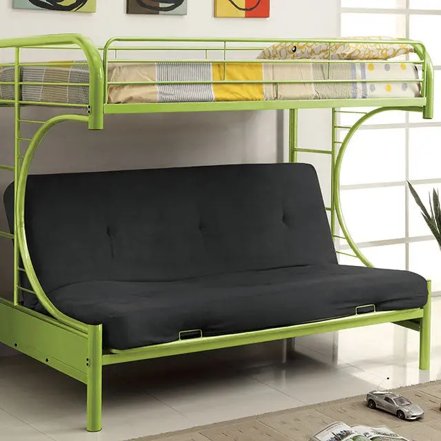 Rainbow Twin-Over-Twin Bunk Bed with Safety Rails