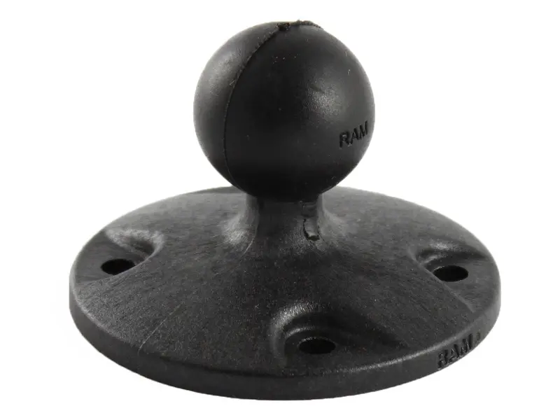 RAM Mounts Composite Round Base Plate with 1″ Ball