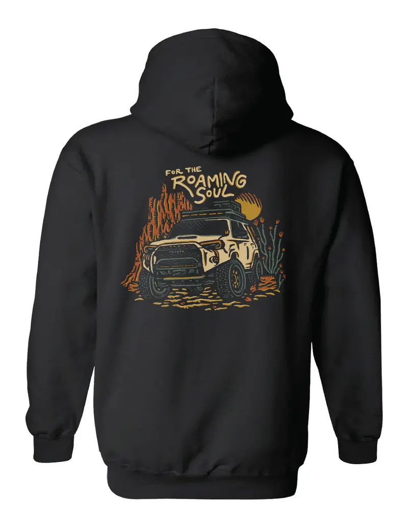 Rayco Design x 4Runner Lifestyle “For The Roaming Soul” Black Hoodie