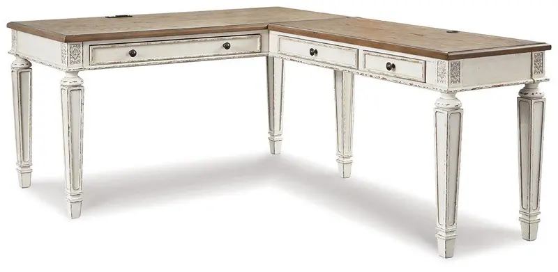 Realyn 2-Piece Home Office Desk Combo
