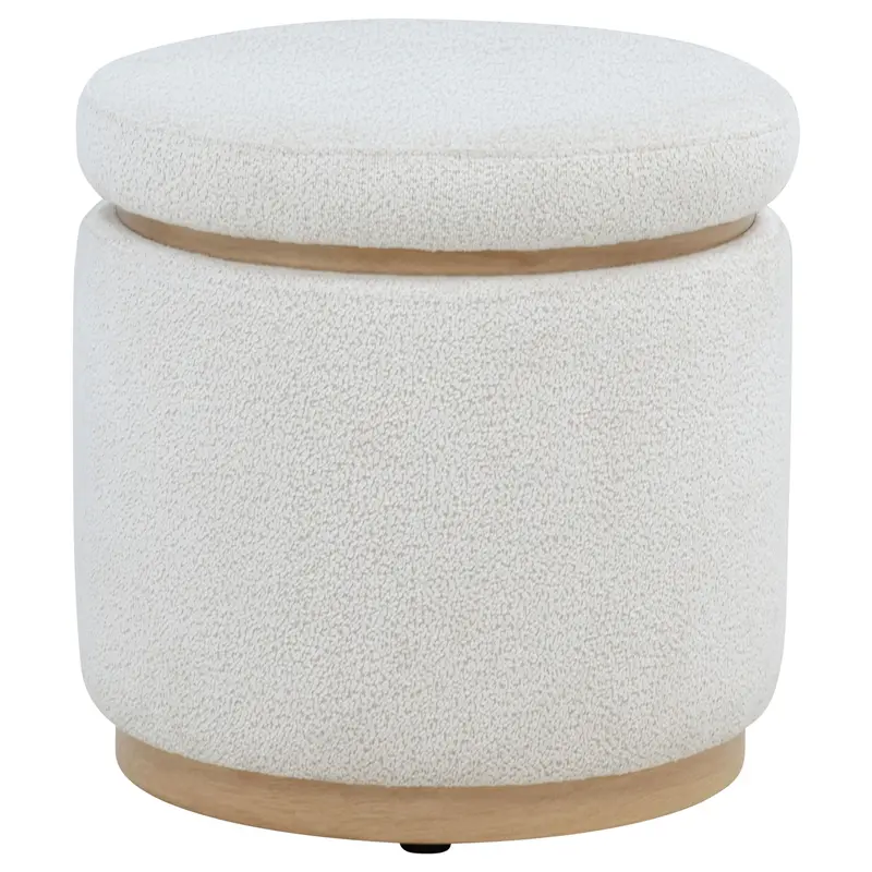 Remuda Fabric Storage Ottoman with Hidden Compartment