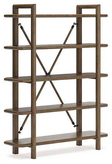 Roanhowe 71-Inch Tall Bookcase with Adjustable Shelves