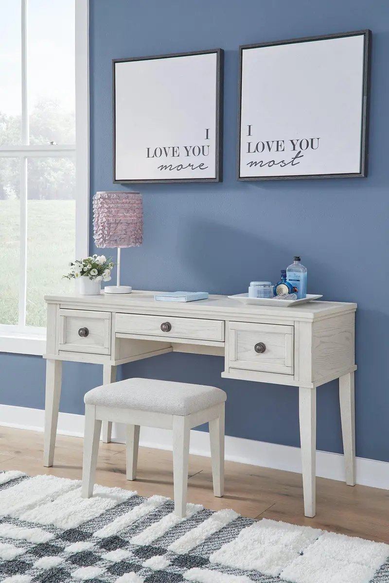 Robbinsdale Vanity Set with Matching Stool and Mirror