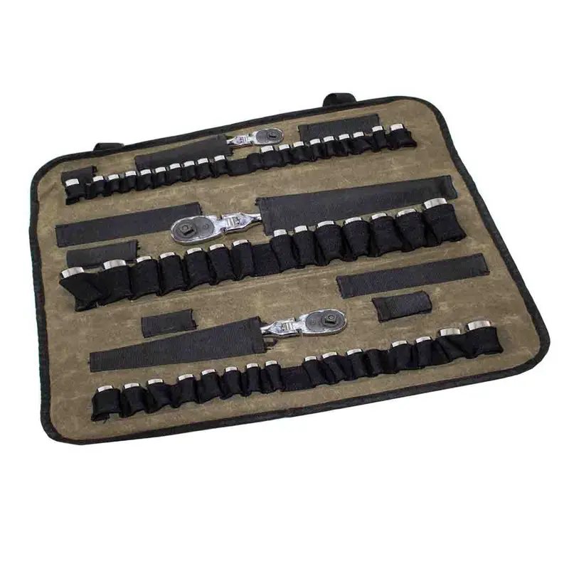 Rolled Socket Organizer in Durable #16 Waxed Canvas