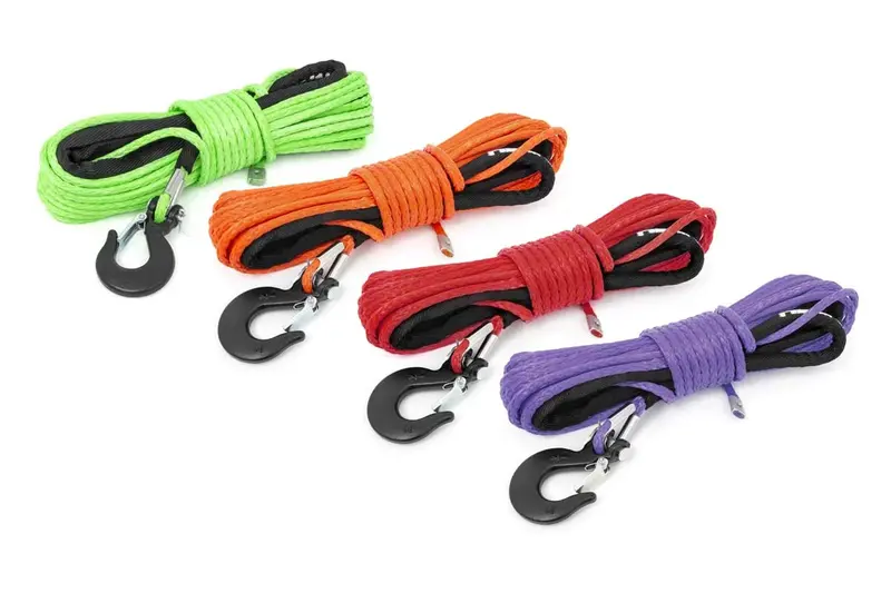 Rough Country 1/4-Inch Diameter Synthetic Winch Rope – 100-Foot Length