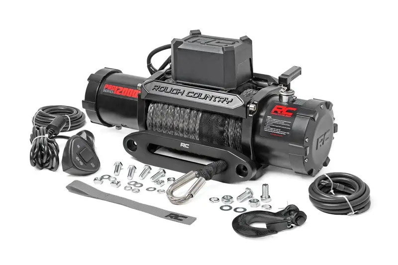 Rough Country 12,000-Lb Pro Series Winch – Heavy-Duty Recovery Solution
