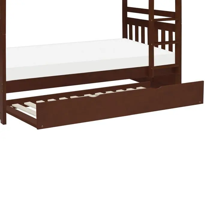 Rowe Dark Cherry Twin Trundle Bed (B2013DC-R)