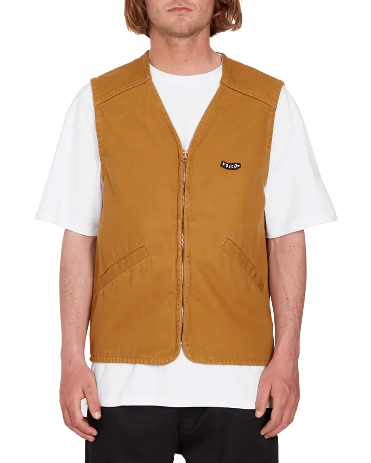 Rubber Vester Quilted Sleeveless Gilet
