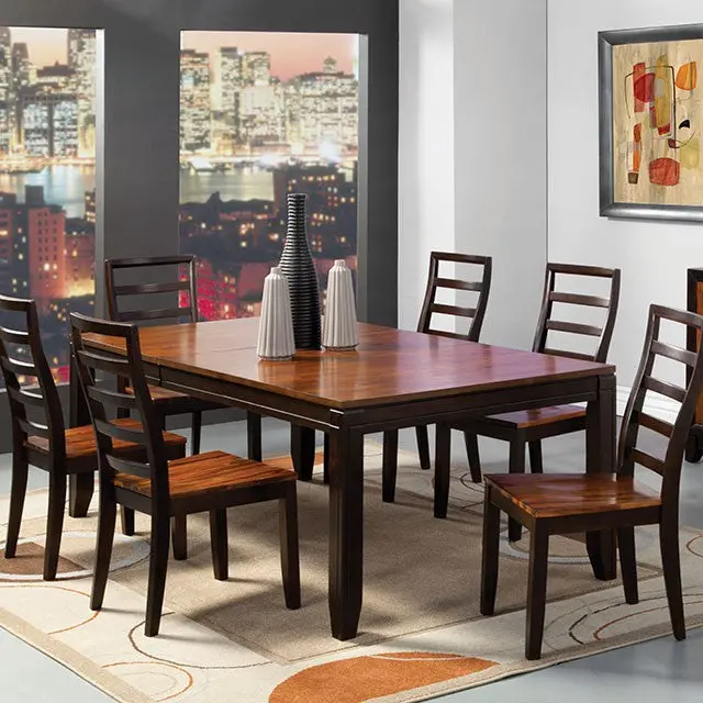 San Isabel Solid Wood Dining Table – Rustic Farmhouse Style