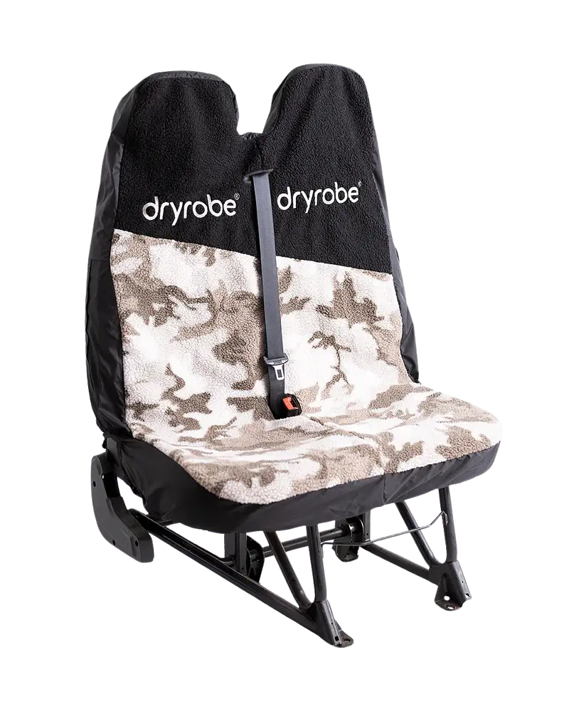 Sand Camo and Black Double-Seat Car Cover