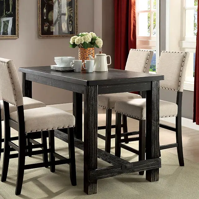 Sania 4-Piece Counter-Height Dining Set with Bench