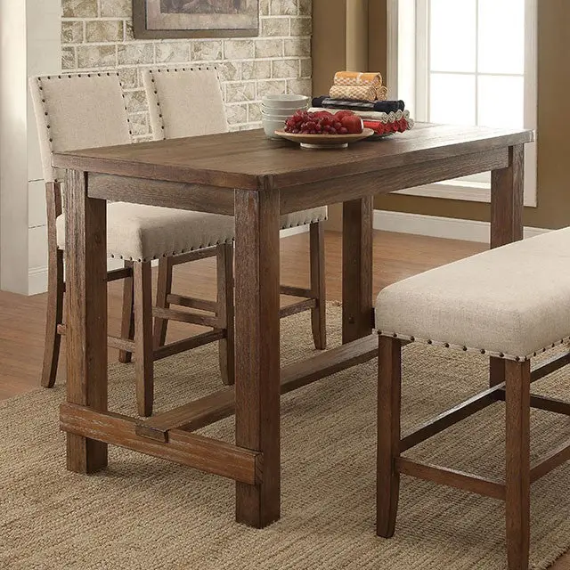 Sania Counter Height Table – Solid Wood Design