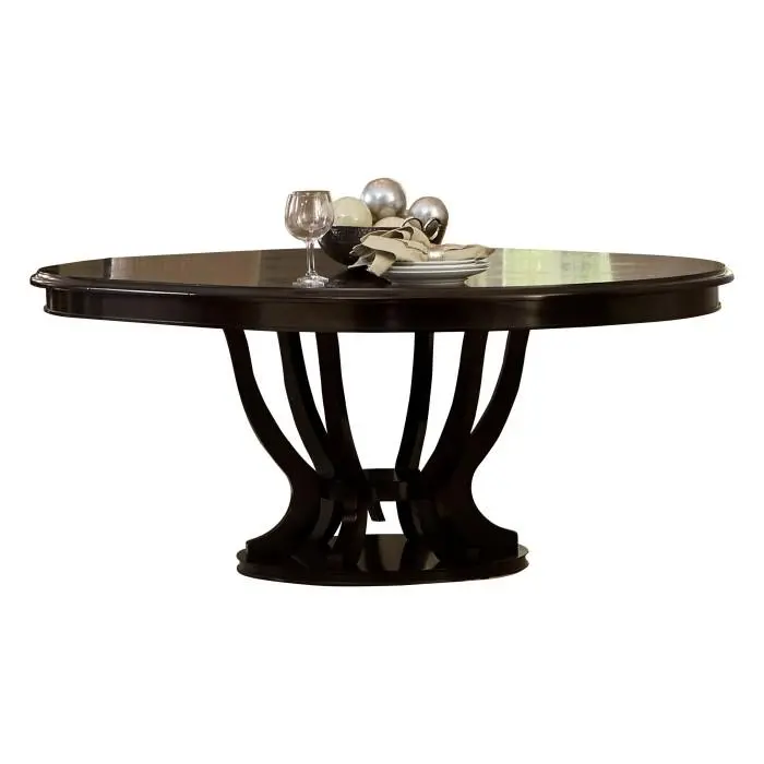 Savion Espresso Round or Oval Dining Table (5494-76*)