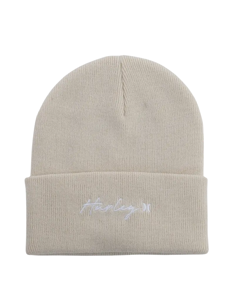 Script Cuff 2.0 Beanie – Oatmeal Ribbed Knit Winter Hat