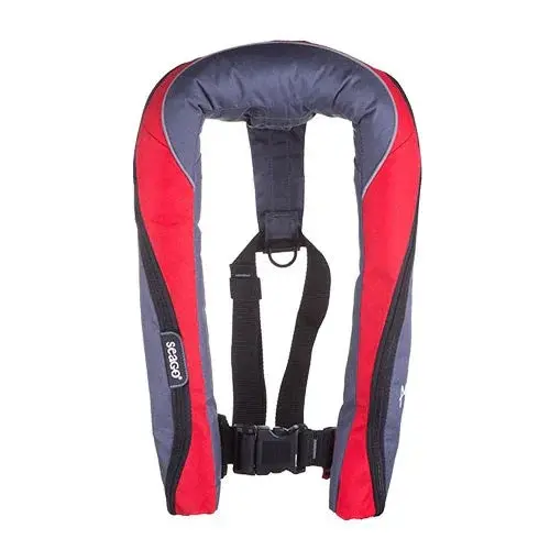 Seago Active 190N Manual Inflatable Lifejacket – Red, Car-Ready Pack | 4Boats