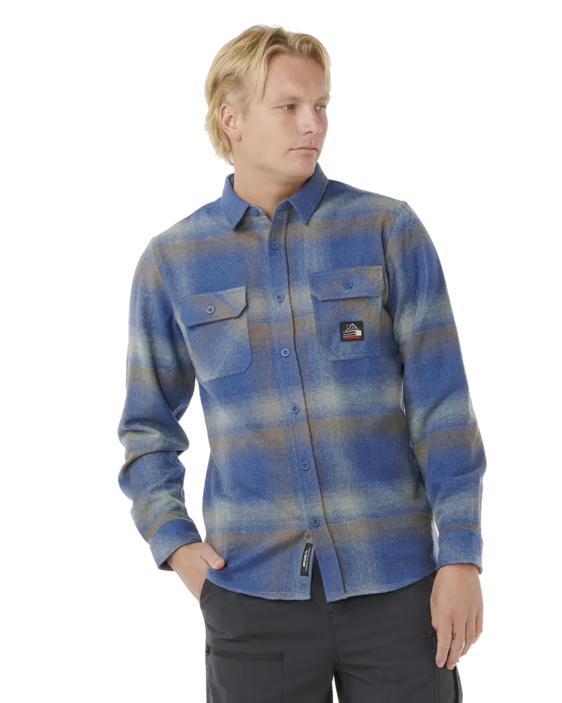 Search Flannel Shirt – Light Navy Check