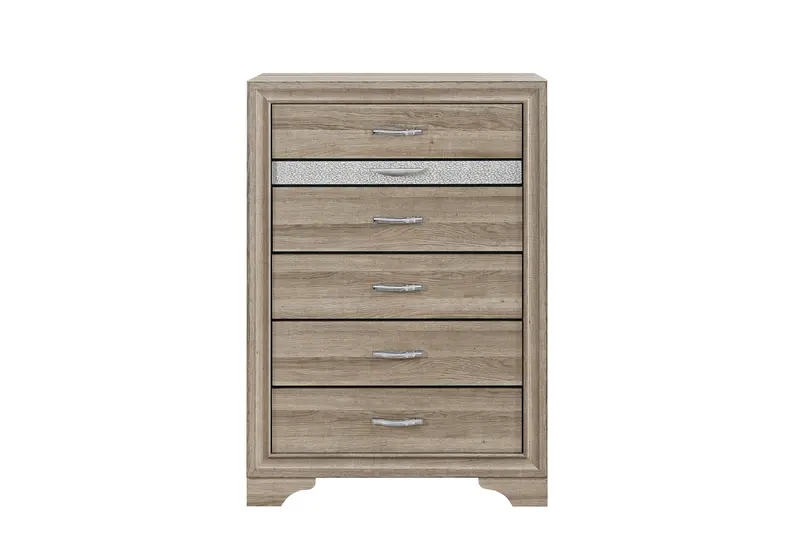 Seville Natural Wood Chest of Drawers – Farmhouse Style Storage