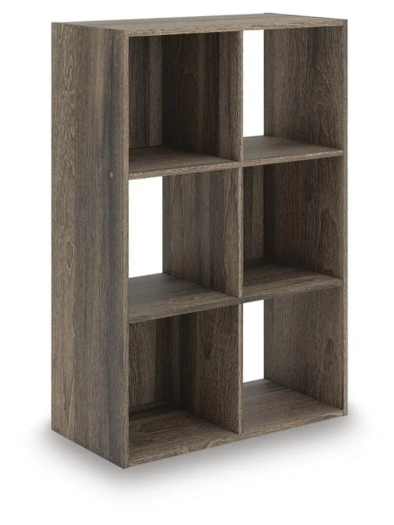 Shallifer Modular Six-Cube Storage Unit – White Wood Organizer