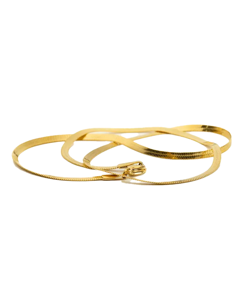 Shoreline-Inspired Gold Necklace