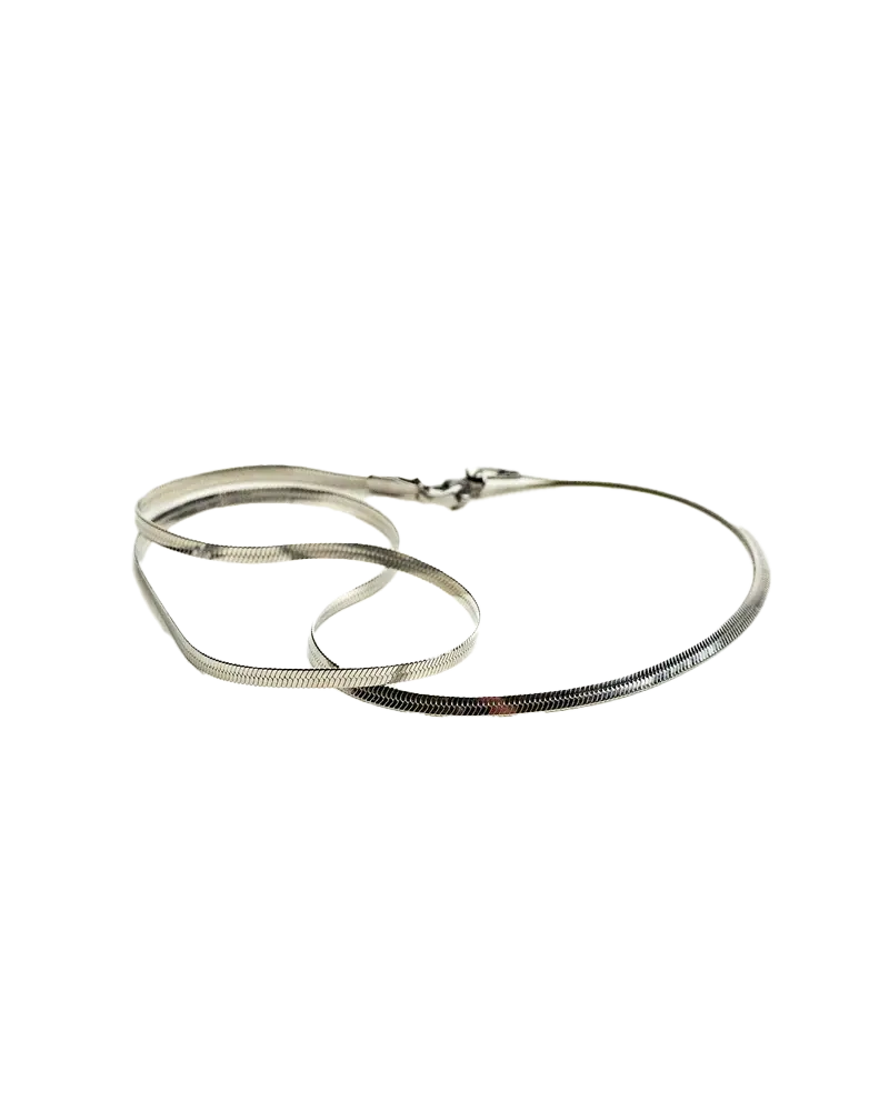 Shoreline-Inspired Silver Necklace