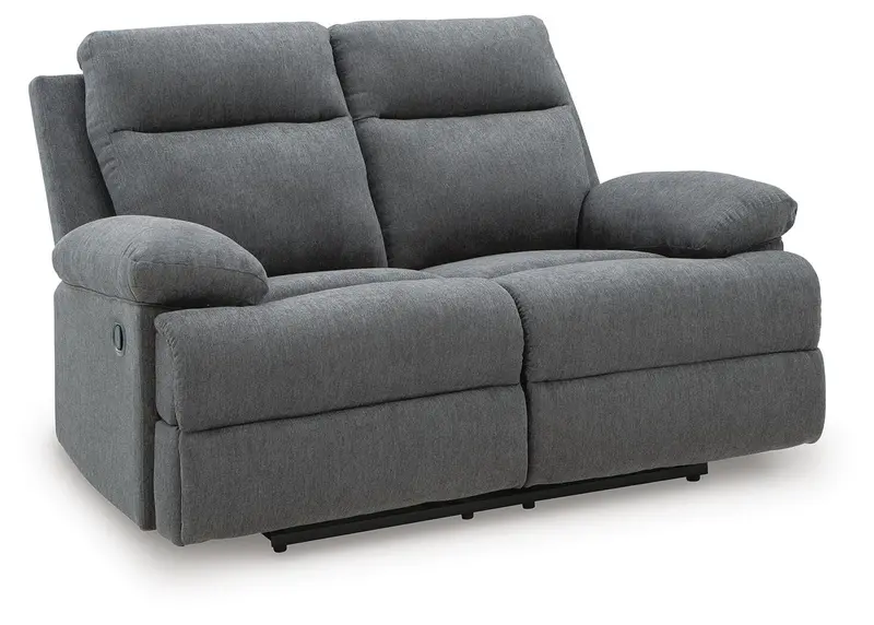 Side-Swipe Dual-Power Reclining Loveseat – Space-Saving Design