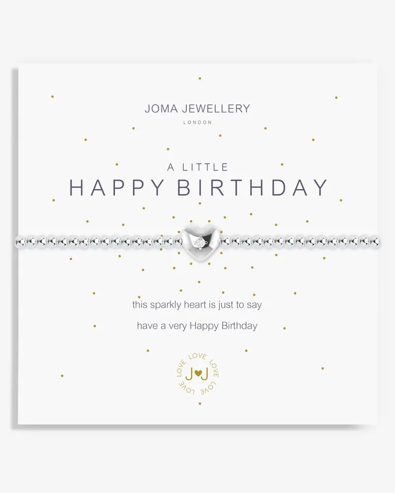 Silver Birthday Keepsake Bracelet