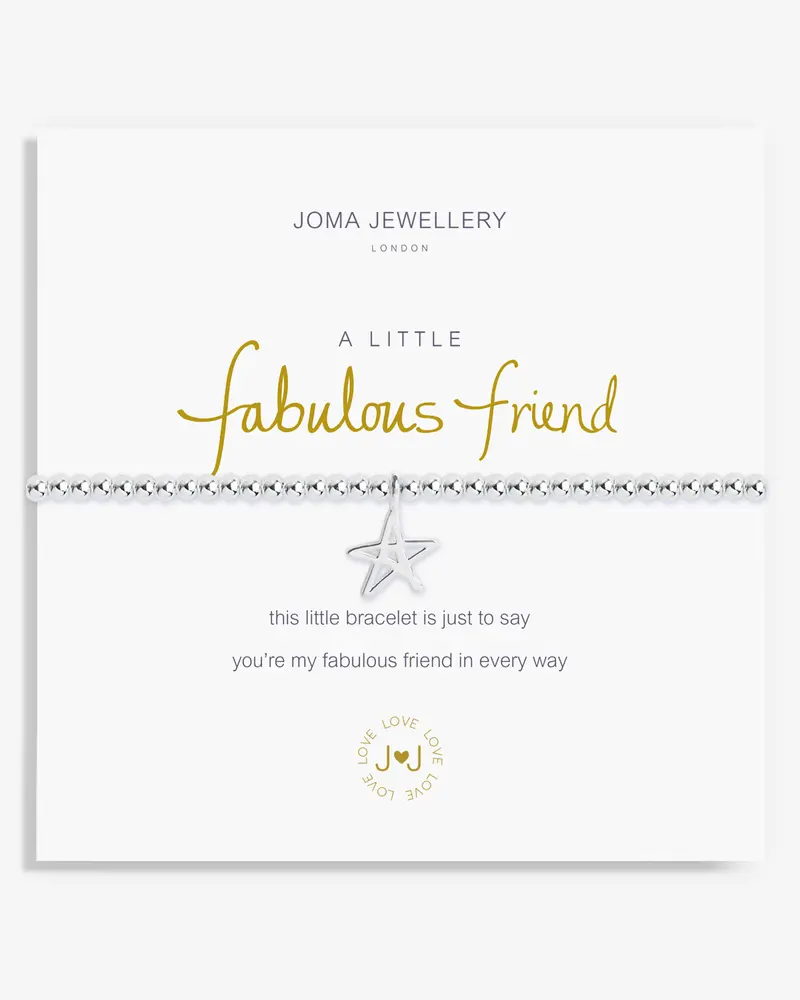 Silver ‘Fab Friend’ Friendship Bracelet