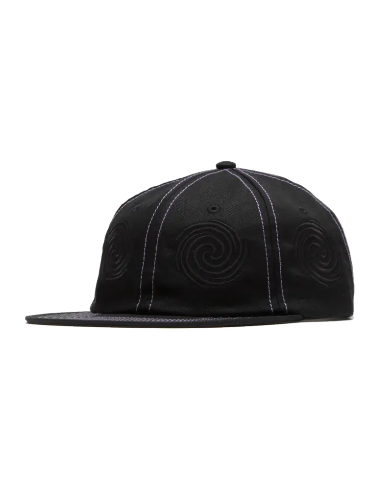 Skate Swirl Unstructured Snapback Cap – Matte Black Finish