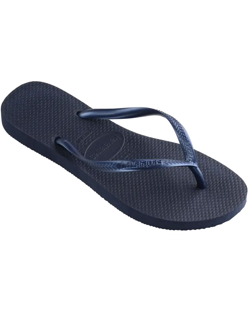 Slim-Fit Navy Blue Flip Flops