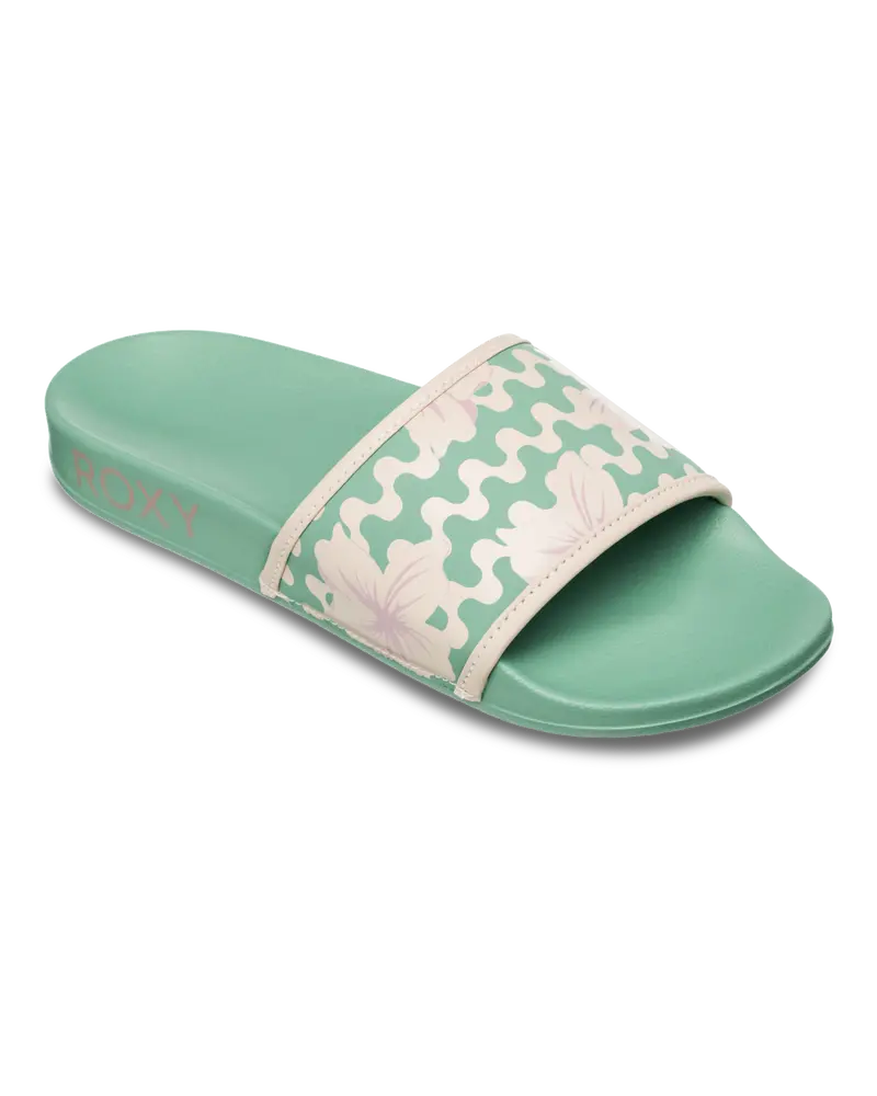 Slippy IV Slide Sandals in Sage Green