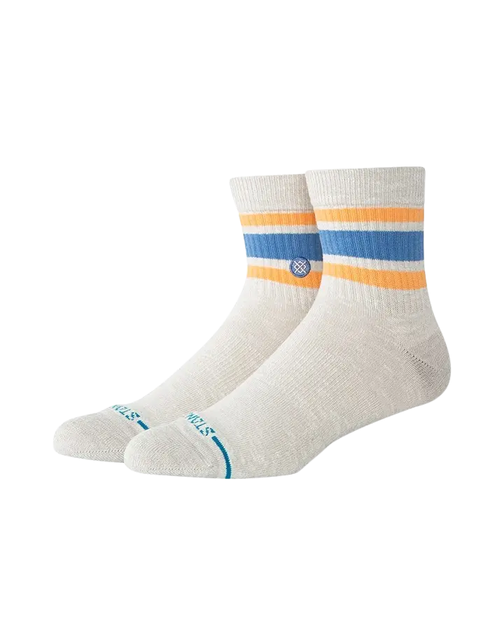 Slub Boyd Low-Cut Socks – Heather Grey Texture
