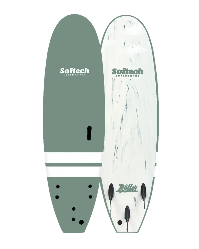 Smoke Green Roller 6’6″ Soft Surfboard