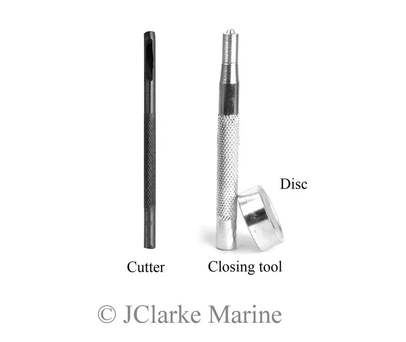 Snap Fastener Installation Tool: Cutting and Closing Set